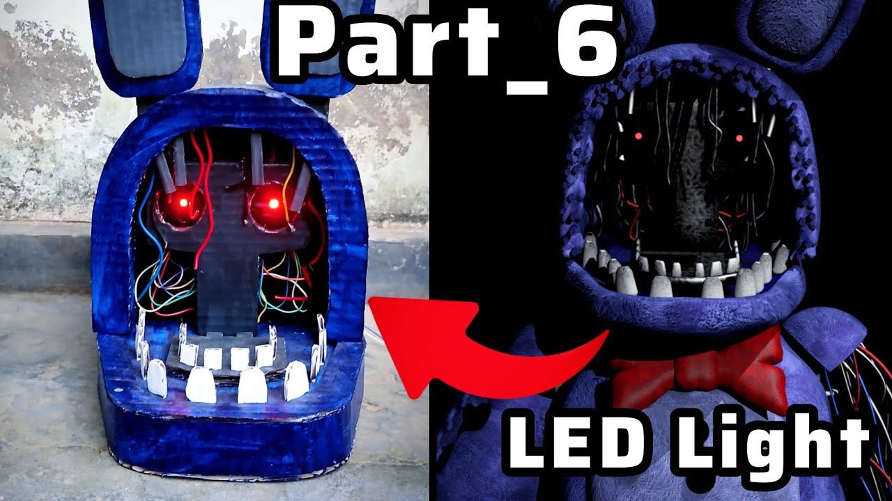 How to Make Withered Bonnie LED Eyes Part 6 FNAF Cosplay Tutorial