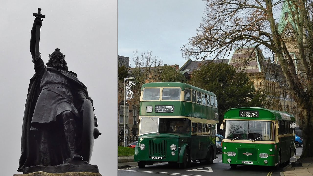 King Alfred Buses (& Others) Take Over Winchester on New Year's Day - 01/01/2024