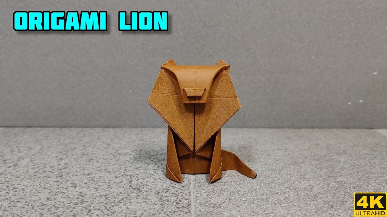 Origami Lion | Origami tutorial | Paper craft