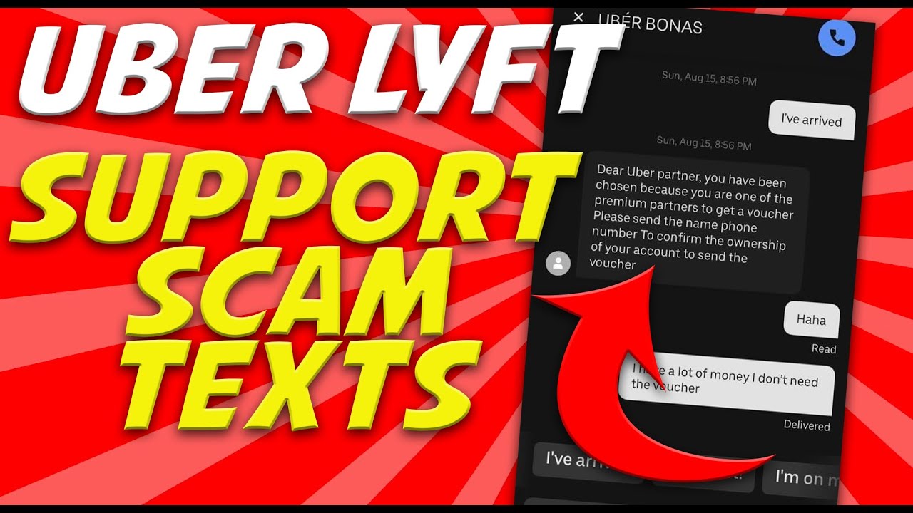 NEW Uber And Lyft Support Scam Texts To Watch Out For!