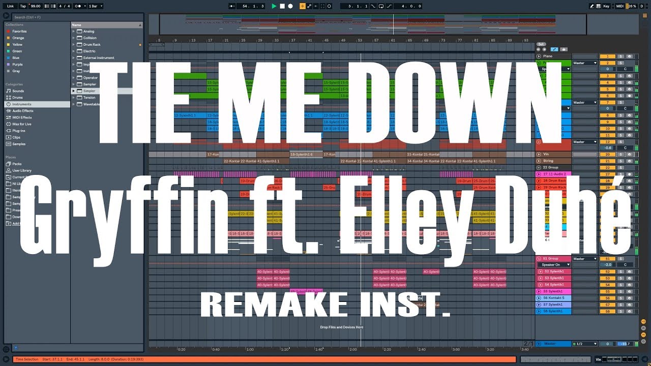 Gryffin, Elley Duhé - Tie Me Down Ful Remake Instrumental.