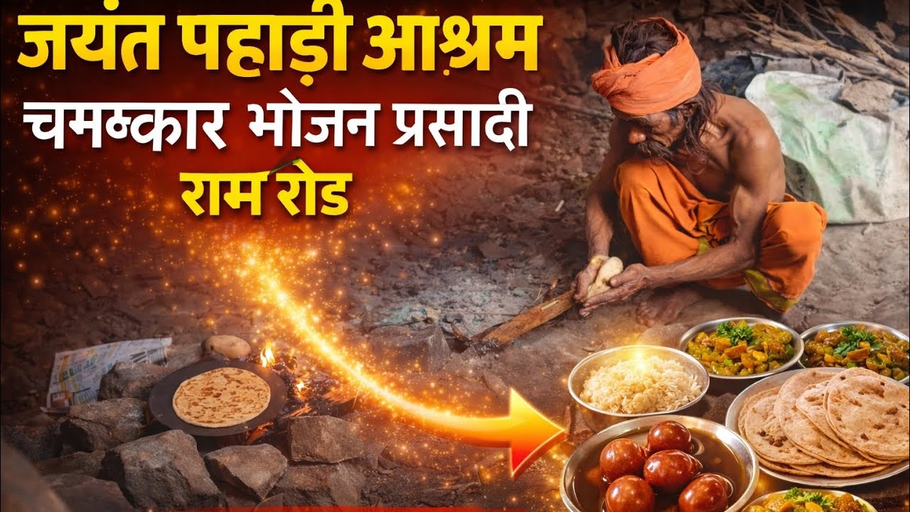 चित्रकूट के जयंत पहाड़ी आश्रम आलू बैगन की  बनाए स्वादिष्ट टिक्कर प्रसाद#treandingvedeo 