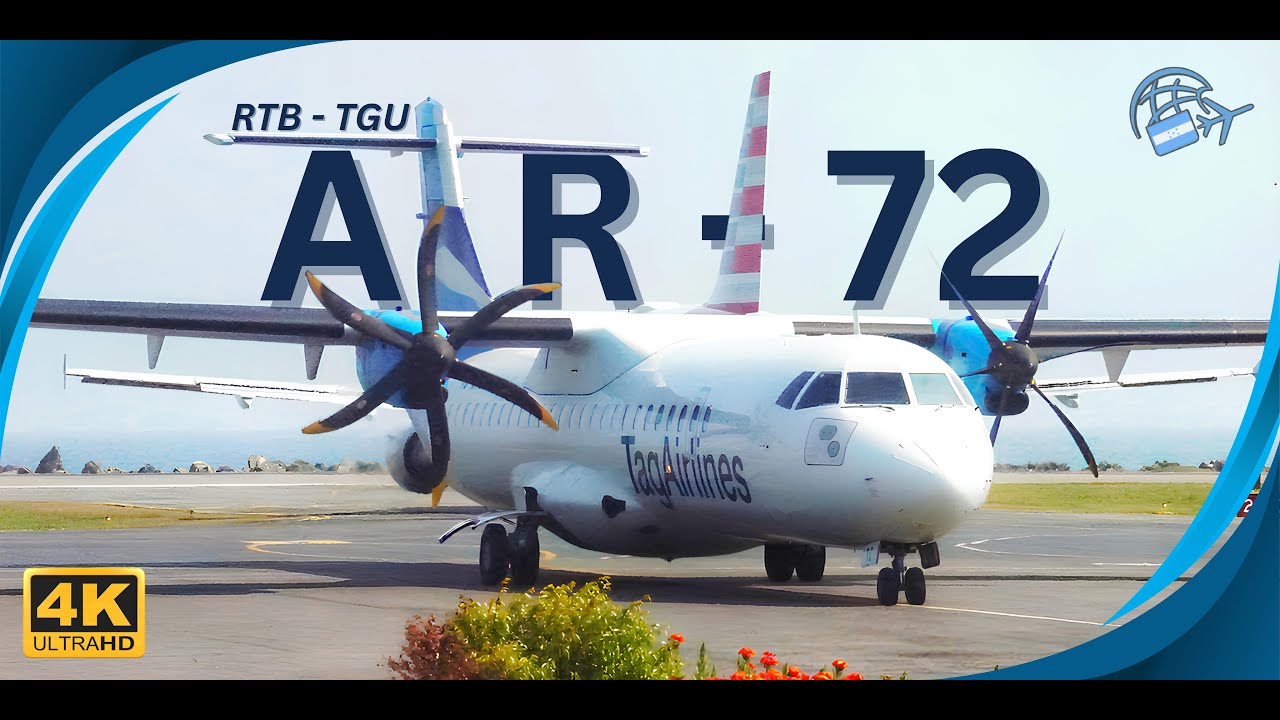ATR 72-500 | CM Airlines | Roatán - Toncontín [4K]