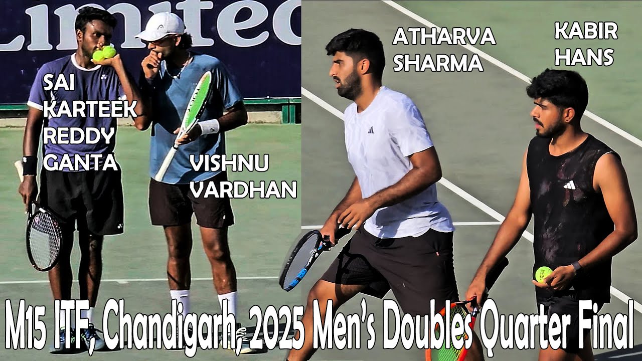 M15 ITF Chandigarh, 2025 Men's Doubles Quarter Final, Ganta-Vardhan vs Hans-Sharma #itftennis
