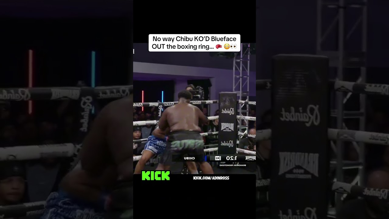 No way Chibu KO&rsquo;D Blueface OUT the boxing ring&hellip; 🥊 😳👀