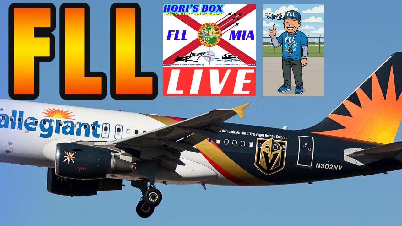 🔴  LIVE | FLL Plane Spotting | Fort Lauderdale-Hollywood International Airport | October 23, 2025