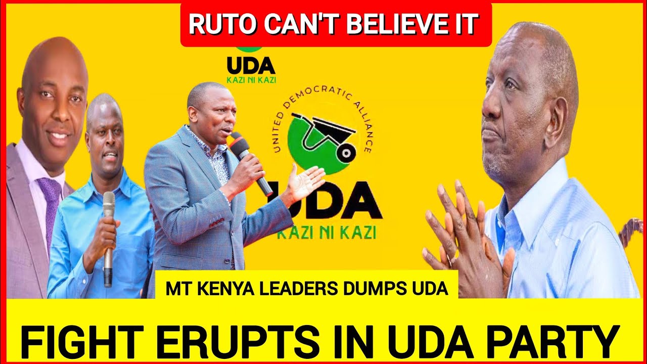 Ruto Kwisha! Fight erupts in UDA party today! Mt kenya top leaders dumps UDA head of 2027 elections