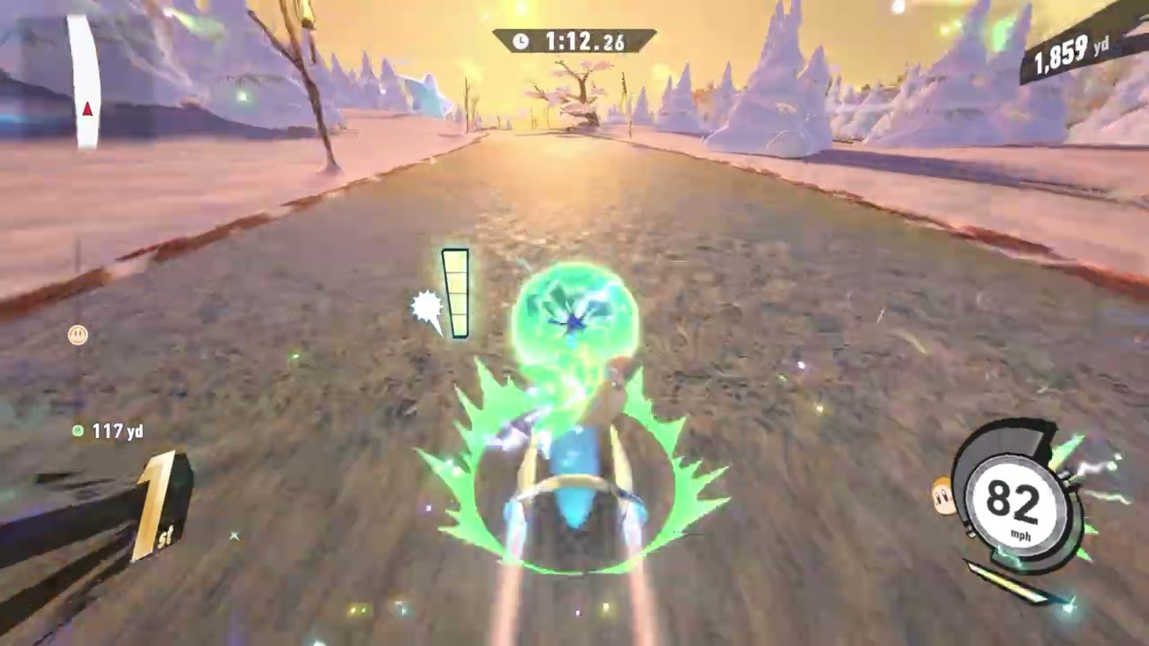 Kirby Air Riders - Air Ride: Mount Amberfalls with Waddle Dee (Time Mode)