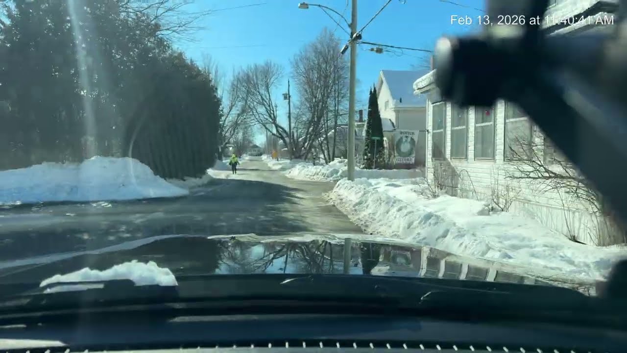 Driving and touring upper Marks st. Talking men and women.