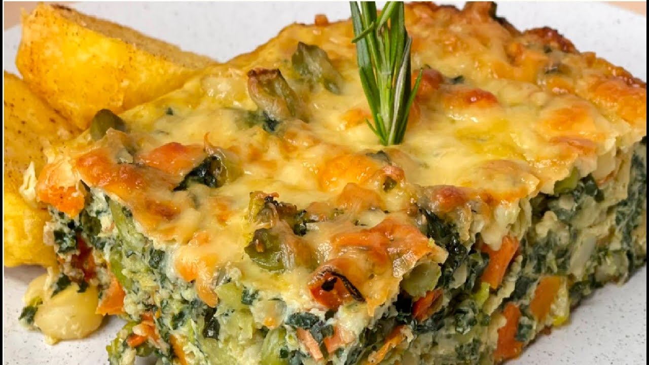 Pastel de atún con verduras