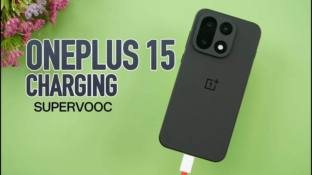 Тест зарядки OnePlus 15 с помощью зарядного устройства SuperVOOC мощностью 120 Вт