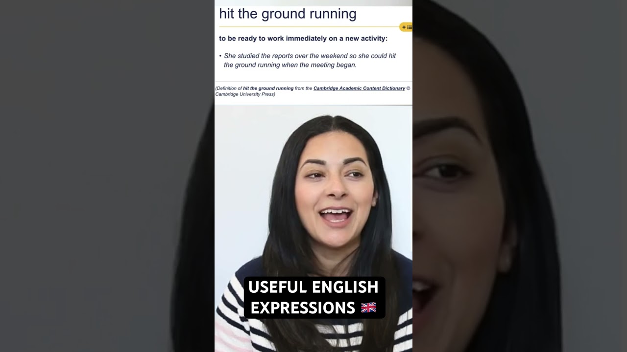 Useful English Expressions 🇬🇧 &ldquo;To hit the ground running&rdquo; #englishgrammar #britishenglish
