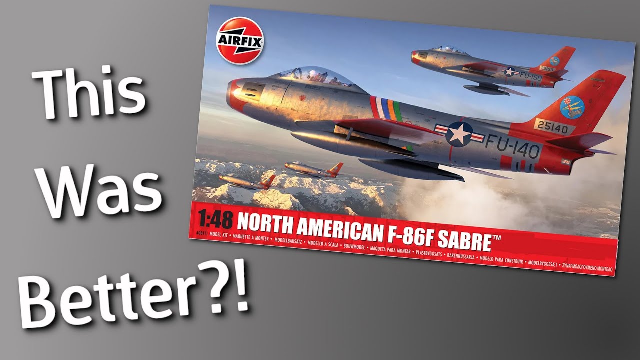 This Kit Has Better Paint Schemes? Airfix F-86F Sabre Model Kit - Unboxing Review