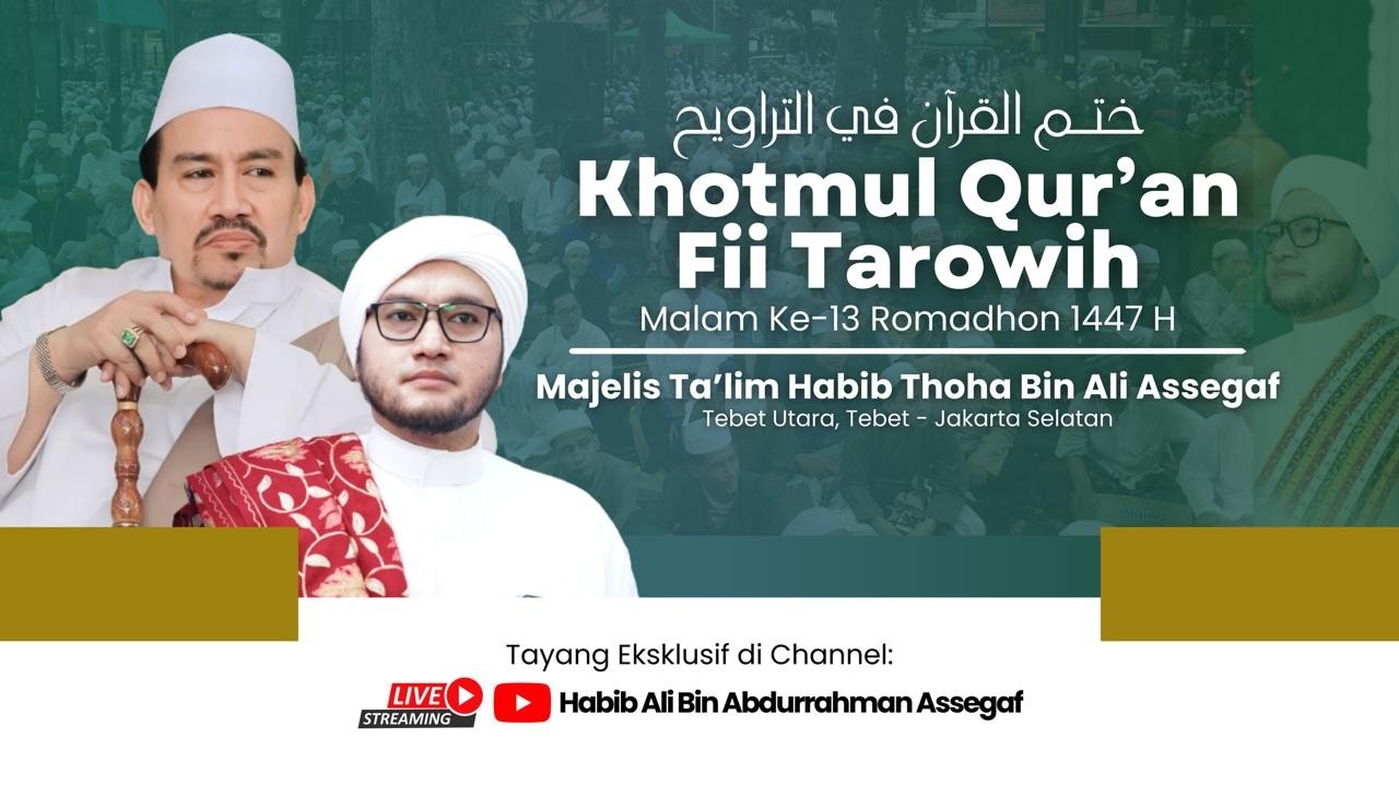 🔴 LIVE : Majelis Ta'lim Al Afaf Malam Jum'at Bersama Habib Thoha bin Ali Bin Abdurahman Assegaf