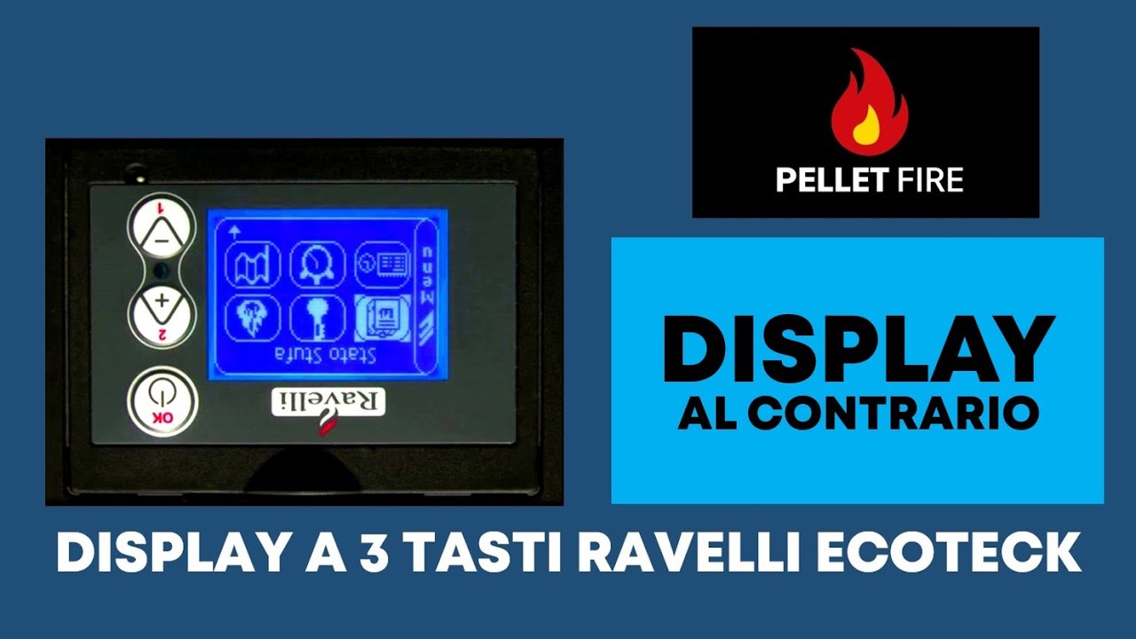 [TUTORIAL 2023] Display al contrario o sottosopra o capovolto! sulle stufe Ravelli Ecoteck