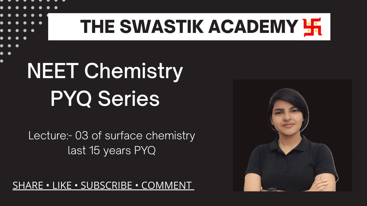 Surface chemistry 15 year NEET PYQ Detailed Solution.