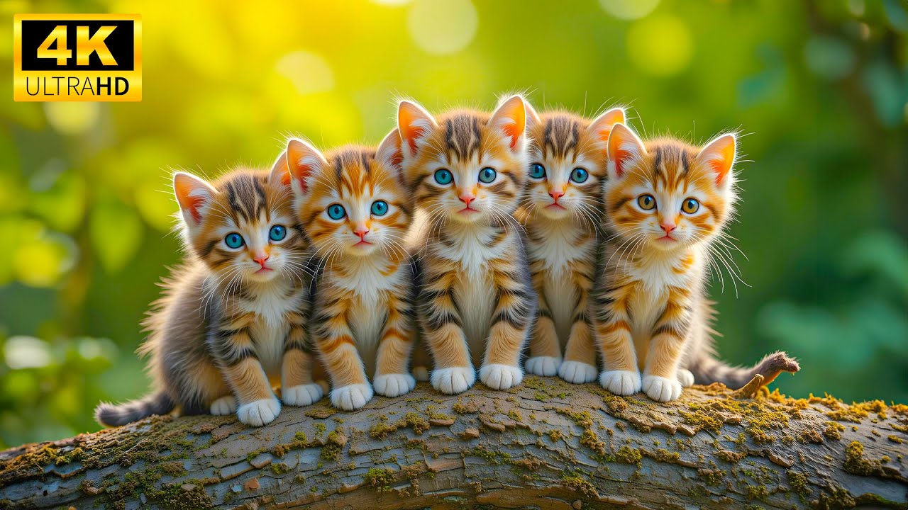 BABY ANIMALS - The Beauty of Wildlife in 4K | Nature's Sounds and Stunning Colors, Relaxing Music