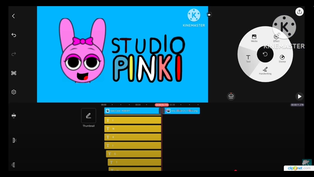 Ремейк логотипа Studio Pinki Kinemaster Speedrun x13 Speed@WAGDHN2025