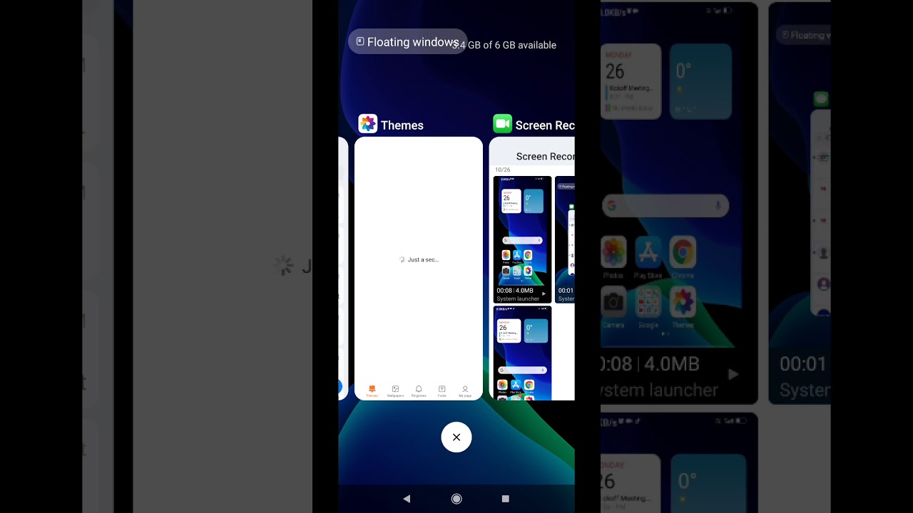 Activate AOSP Stock Type  recents menu in MIUI 12 without root., change Miui recent app window