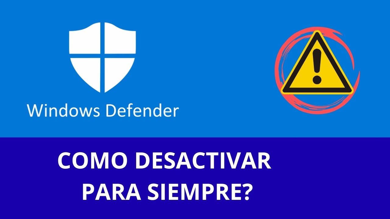 Como desactivar Windows Defender PARA SIEMPRE | En menos de 5 minutos