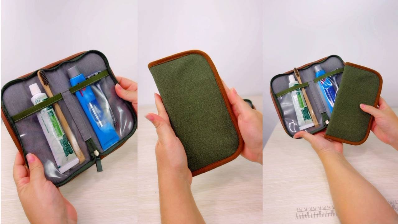 Como fazer PORTA HIGIENE BUCAL MASCULINO muito Fácil - com Molde Grátis - Costura Criativa - DIY