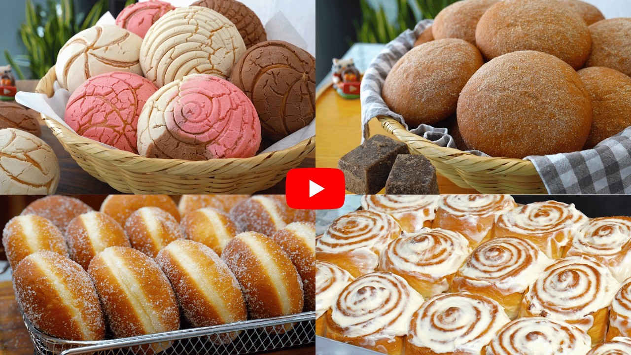 🔥 4 RECETAS FÁCILES de PAN Dulce para EMPRENDER Dulce Hogar Recetas💕