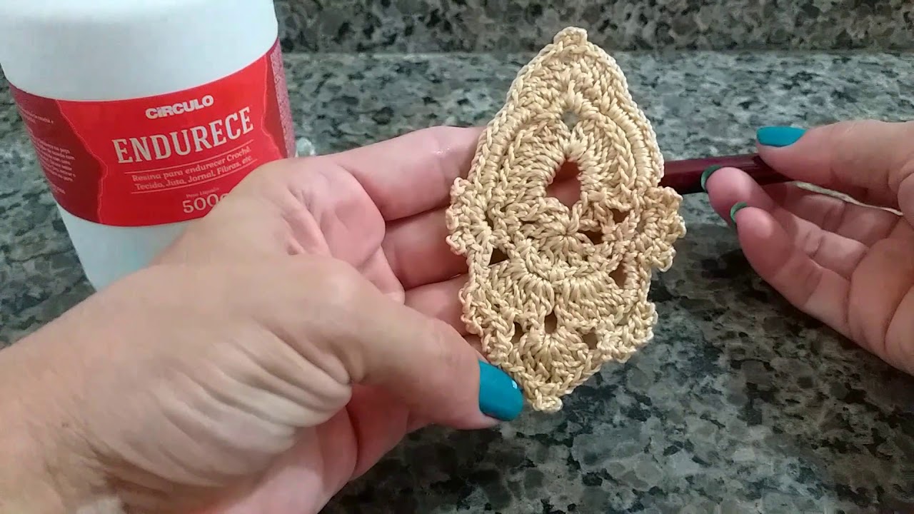 Como endurecer o croch&ecirc;. Muito simples 😊