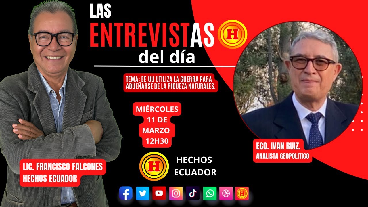 ¡LA GUERRA NO ES POR DEMOCRACIA!  IVÁN RUIZ DESTAPA EL NEGOCIO DE EE.UU. CON LOS RECURSOS NATURALES