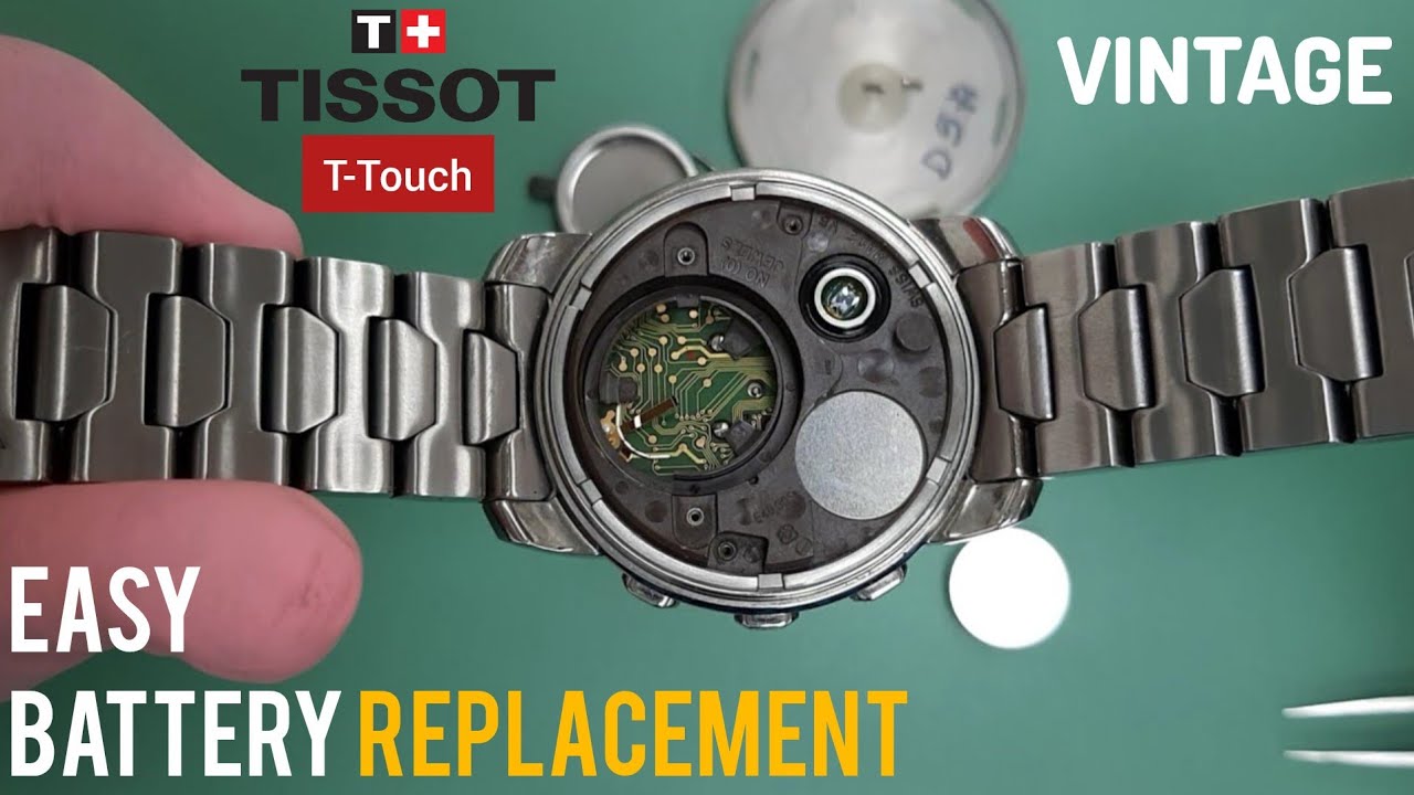Vintage Tissot T-Touch Caseback Open And Battery Removal Tutorial | SolimBD