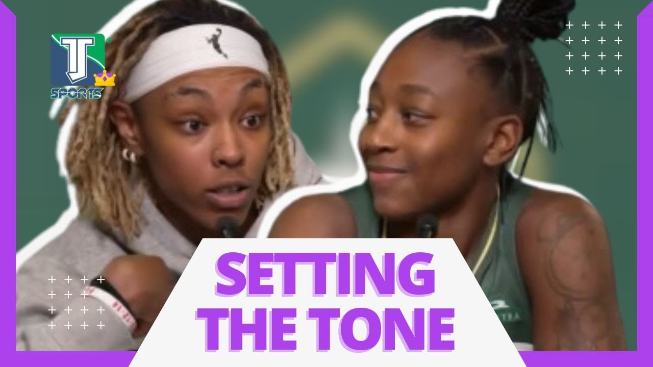 Jordan Horston and Jewell Loyd SPEAK on their CHEMISTRY after the Storm DEFEAT the Wings