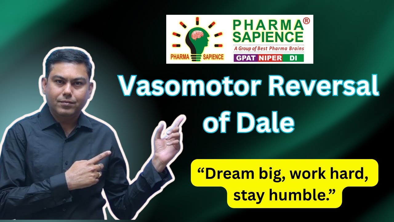 Vasomotor Reversal of Dale Explained Simply | Adrenaline Effect Simplified | Pharma Sapience