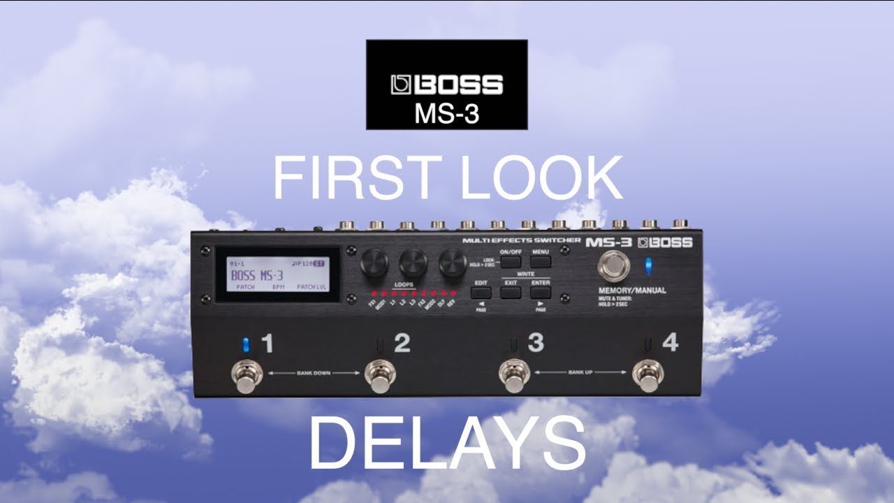 First Look At The BOSS MS-3 Delays!