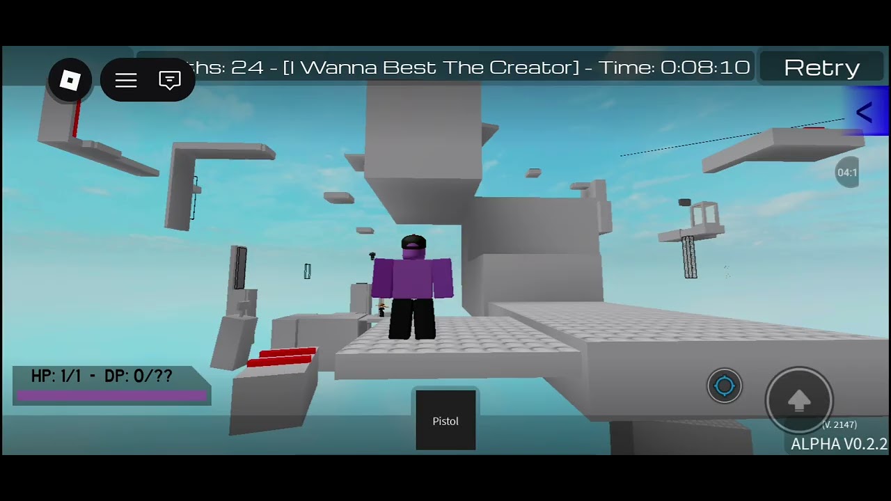 Jugando I wanna be the creator O algo asi XD