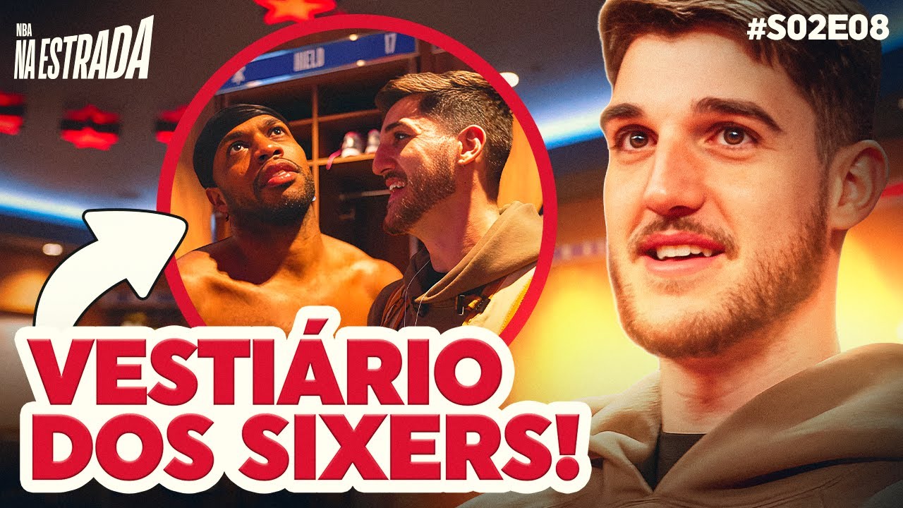 O CAIO FALOU COM OS JOGADORES DOS SIXERS NO VESTIÁRIO! #S02E08