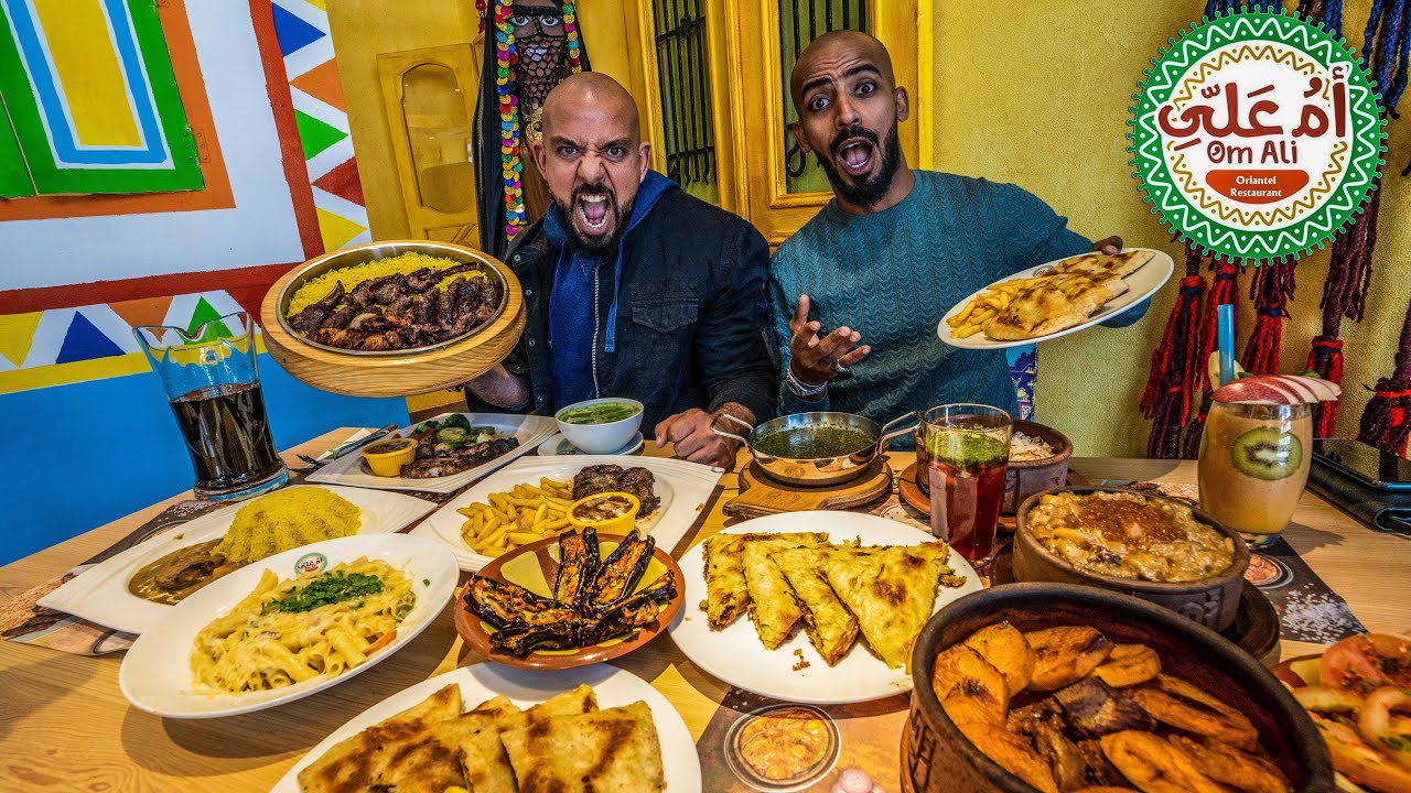 تحدي ١٠ اطباق مطعم ام علي في الرياض 🧆 Om Ali Challenge 10 Plates