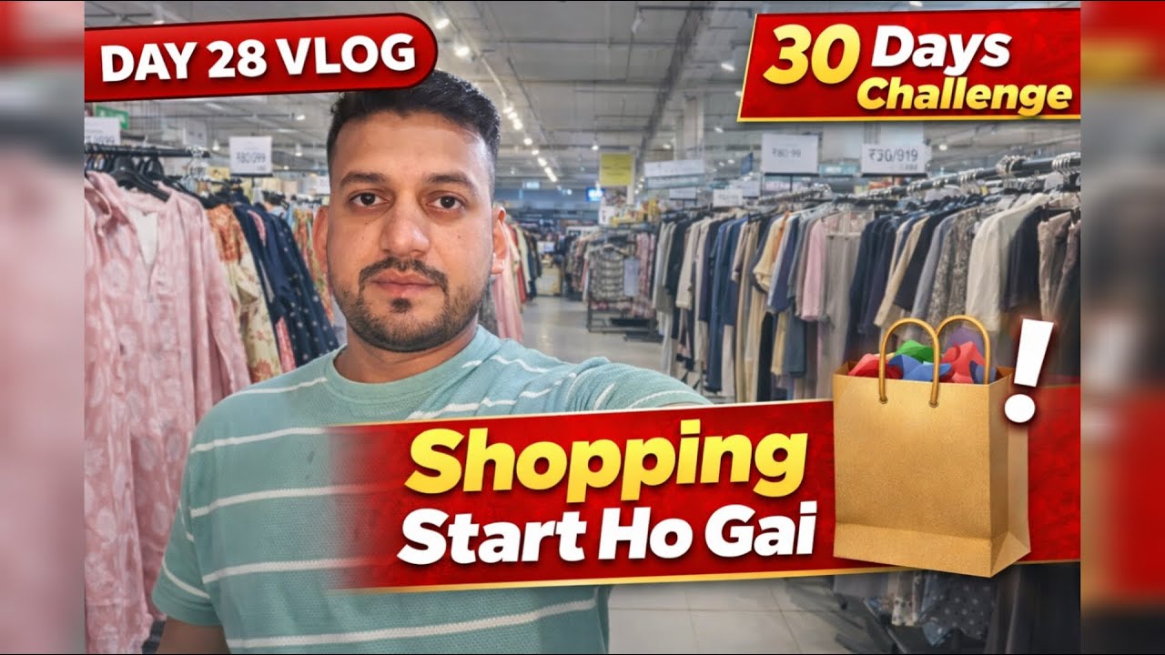 Shopping Start Ho Gai 🛍️ | Mall Shopping Vlog | 30 Days Challenge Day 28