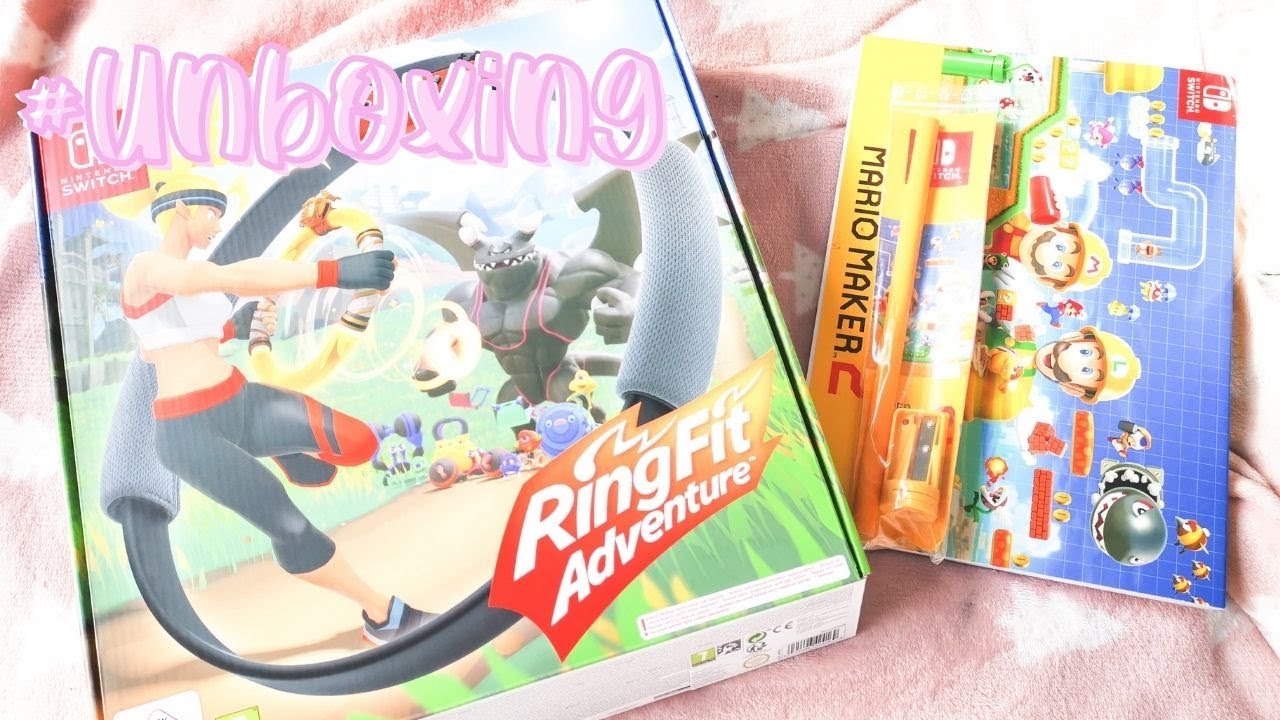 UNBOXING - NINTENDO SWITCH RING FIT ADVENTURE BUNDLE (getting fit / healthy exercise)!