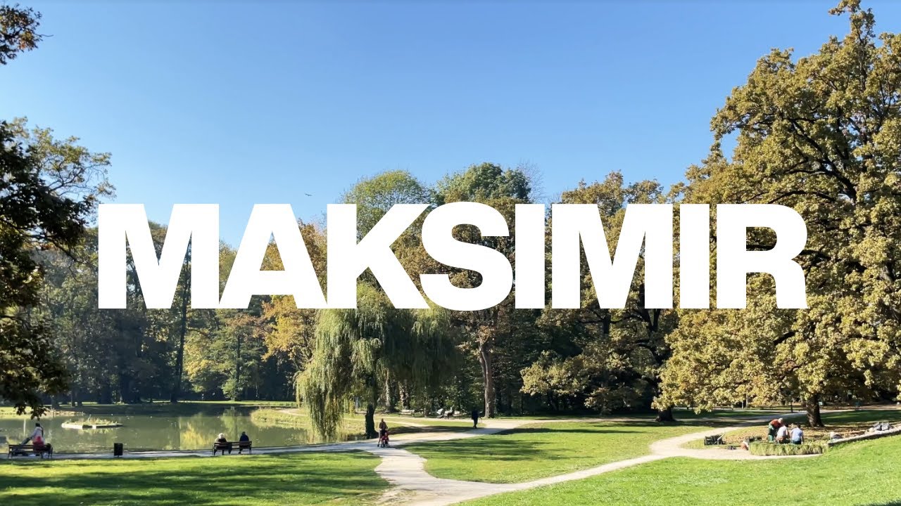 4K Virtual walk through beautiful Maksimir Park 🌳