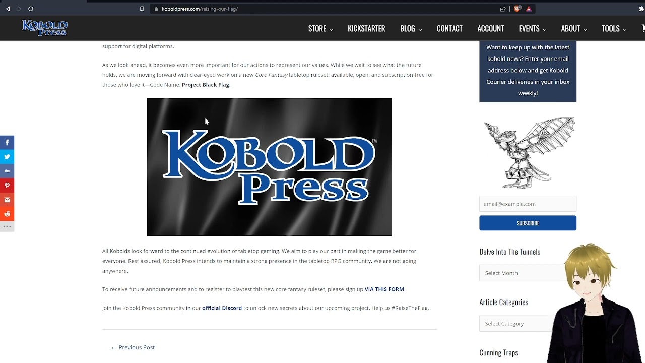 A rival to surpass the OGL? Kobold Press is raising its flag  of war.