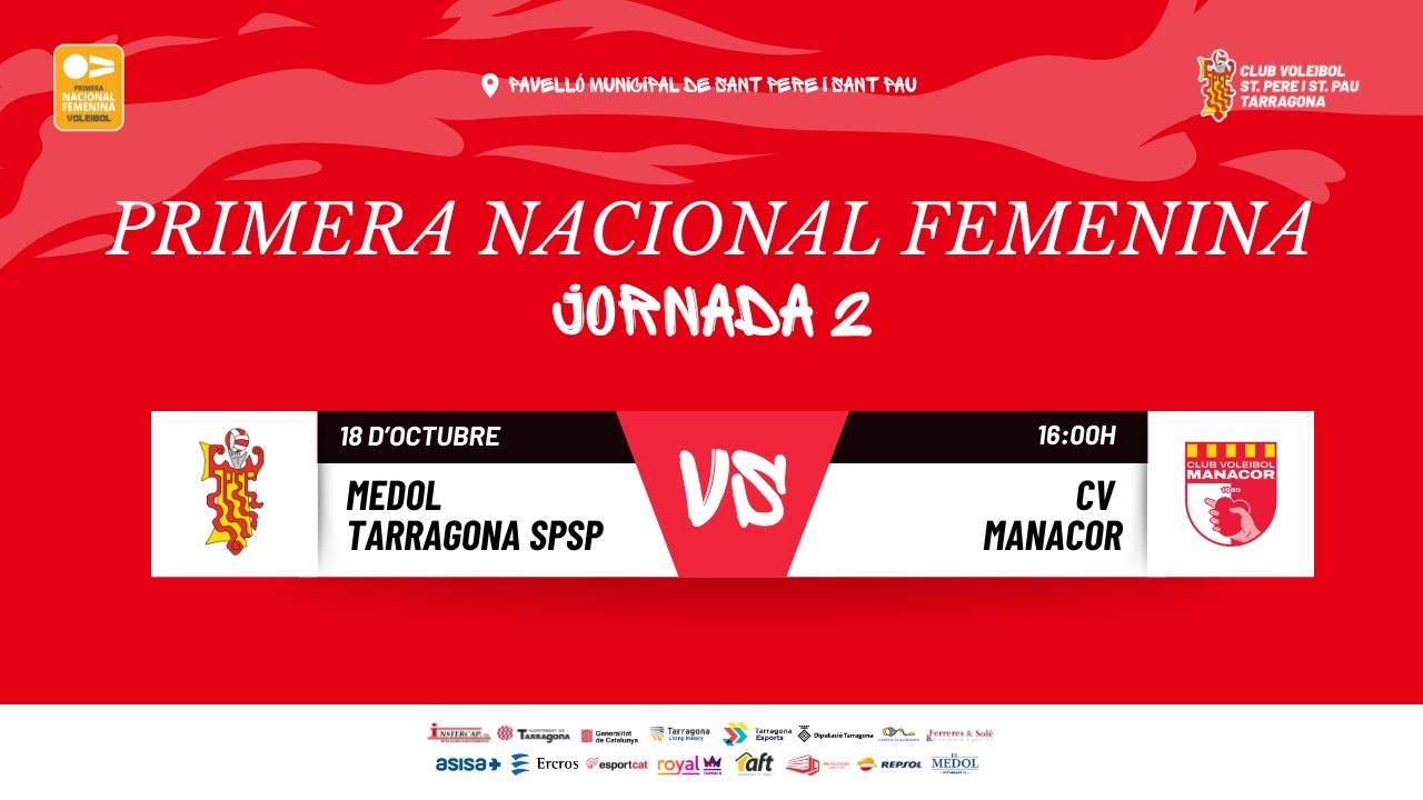 1ºNACIONAL FEMENINA J3 MEDOL TARRAGONA SPSP-CV MANACOR