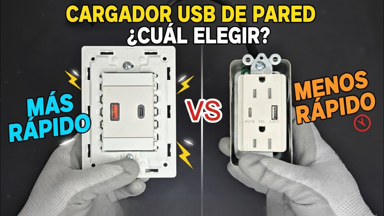 Como Elegir un cargador USB de Pared para que tus dispositivos cargan SUPER RAPIDO ❗️🤙