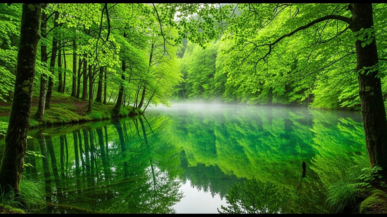 🌸La naturaleza susurra calma; música que alivia el día y ofrece silencio y descanso.