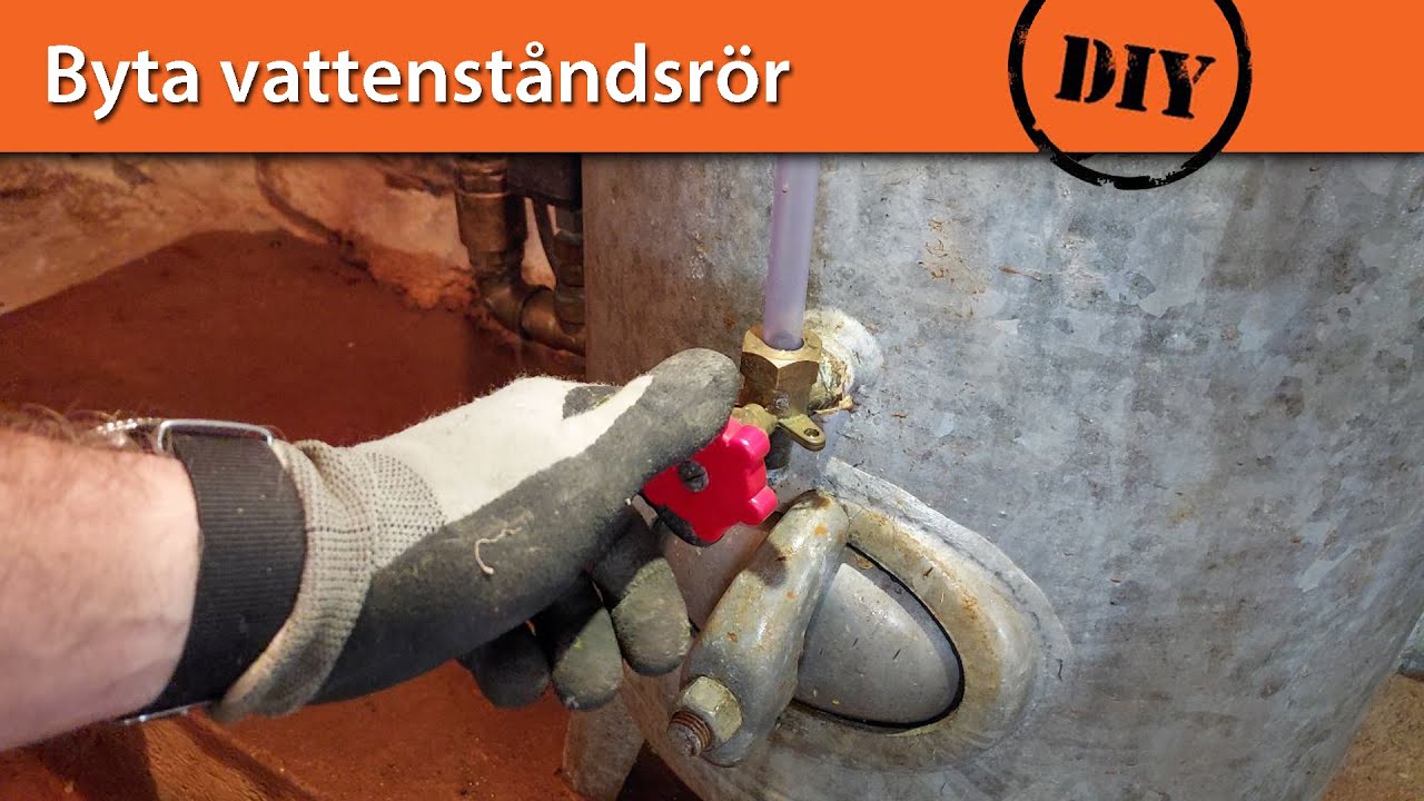 Byta vattenståndsrör (på hydrofor)