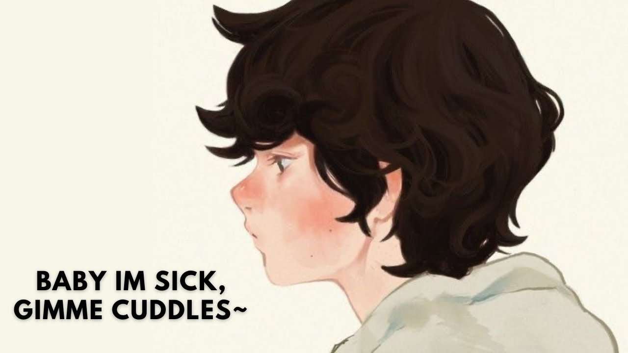 asmr - cuddling and taking care of your sick baby boy (fluff)(reverse comfort)(boyfriend)