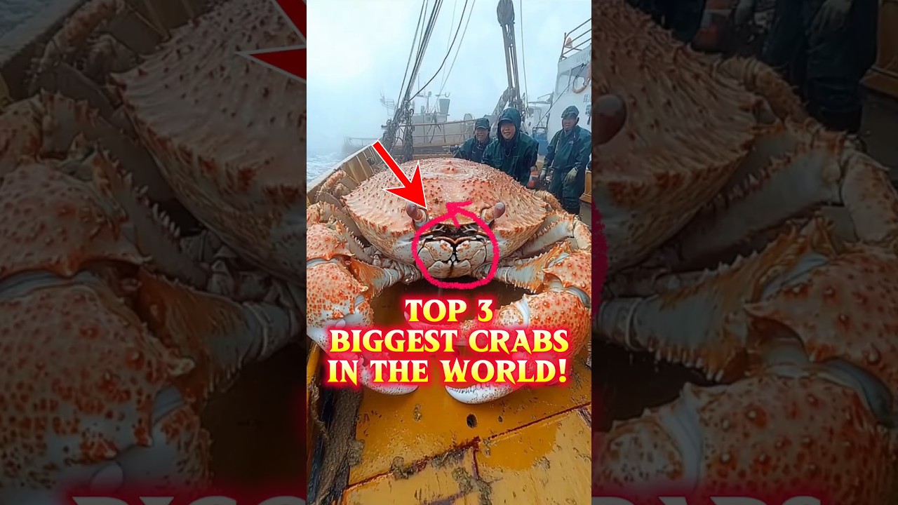 Top 3 Biggest Crabs in the World, and the last one will Blow your Mind!😲 #shorts