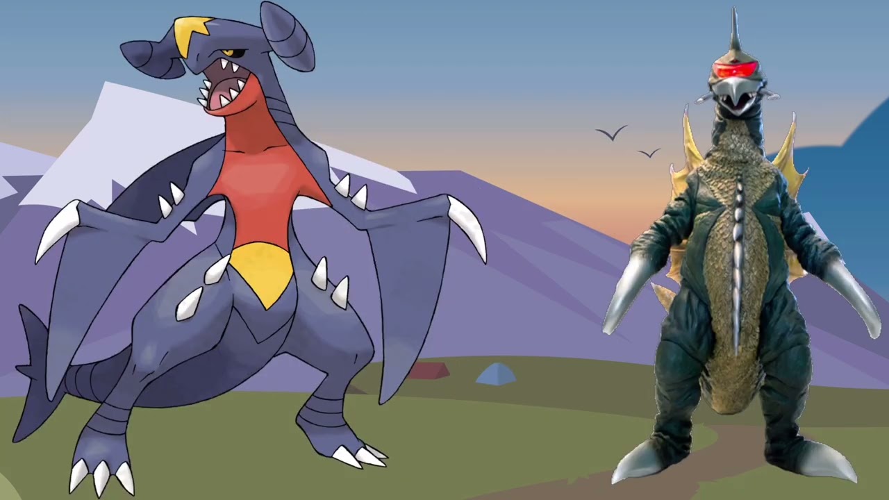 Ultra Hero Yelan - Garchomp + Gigan fusions