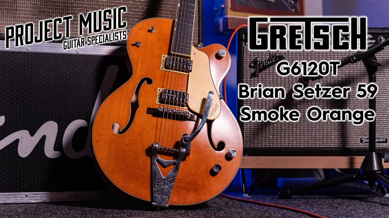 Gretsch G6120T 59 Brian Setzer Smoke Orange — Project Music