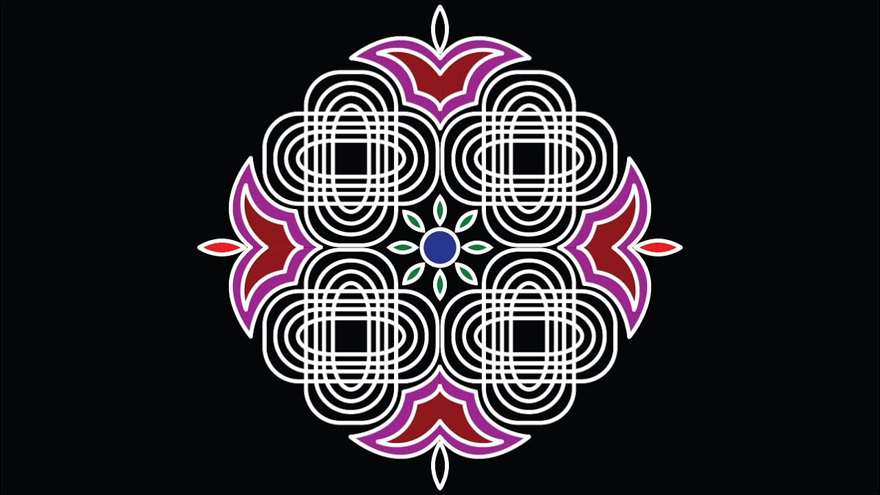 Chukkala Muggulu | Padi kolam iyengar | Tella Muggulu | make rangoli
