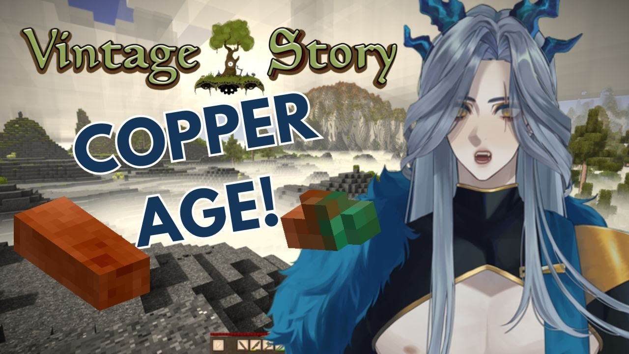 【Vintage Story】Entering Copper Age!! | Haishe Ch.【Dragon Warlord Vtuber】