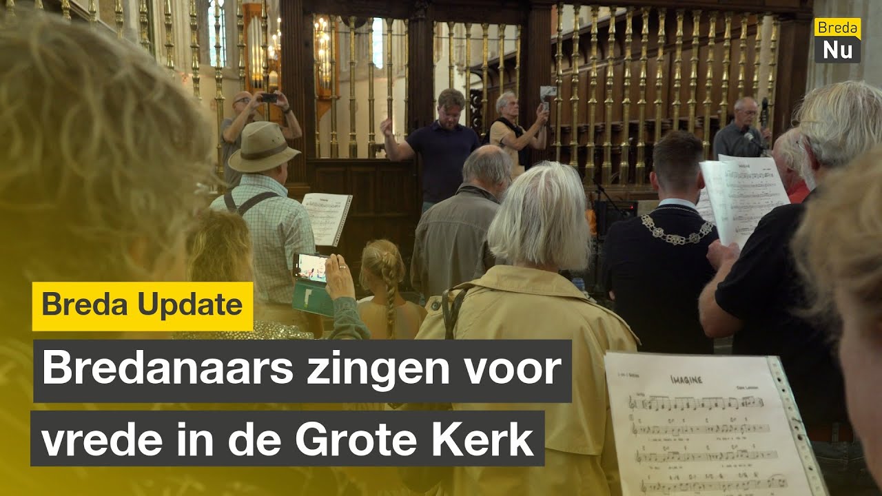 Bredanaars zingen voor vrede in de Grote Kerk | Breda Update